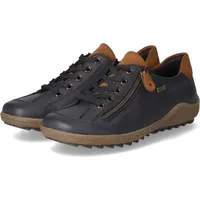 REMONTE Komfort Schnürschuhe in Blau Gr.: 44