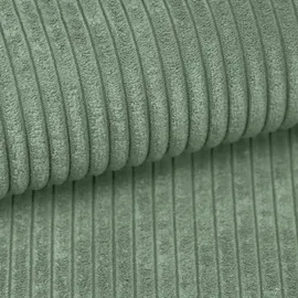 ax living Eckcouch Cord 2-Sitzer Salbeigrün