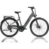 DERUIZ E-Bike 28 Zoll E Bike Damen Elektrofahrrad Herren Pedelec Citybike, 250W/48V/13,4AH 40N.m BAFANG Motor, Trekking Ebike Cityrad für Damen, 25km/h, QUARTZ Grey