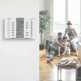 HONEYWELL HOME T136C110AEU T136: Programmierbarer Thermostat, weiß