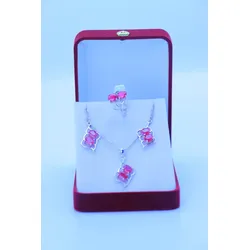Rubin-Schmuckset Eleganz