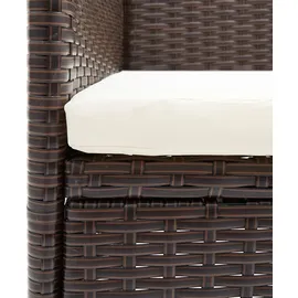 vidaXL Gartenstuhl 56 x 56 x 84 cm braun 2 St.