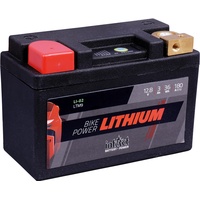 Intact - Bike-Power Lithium LI-02, LTM9, 12,8 V 3 Ah 36 Wh, 180 A (CCA), Hochwertige Lithium-Batterie für Roller, Motorrad, Quads uvm. Batteriemanagement und bis zu 75% Gewichtseinsparung