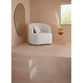 LeGer Home by Lena Gercke Drehsessel Dilara Bouclé 94 x 89 x 94 cm Beige drehbar