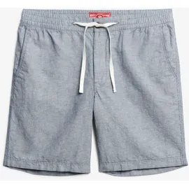 Superdry Merchant Linen Shorts Blau L