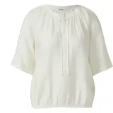 s.Oliver Strukturierte Viskosemix-Bluse im O-Shape Beige 48