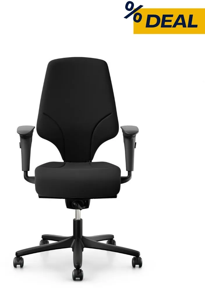 Giroflex 64 Modell 3578 Bürodrehstuhl Black Edition 4D Armlehnen
