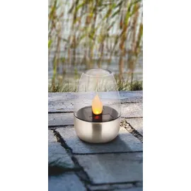 AMBIA GARDEN Solarleuchte Kunststoff D/H ca. 6,10x8,80 10er Set grau