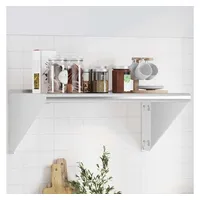 vidaXL Wandregal 75 x 45 x 31 cm Silbern