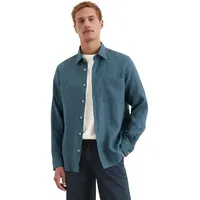 Marc O'Polo Regular fit Freizeithemd aus reinem Leinen, blau,