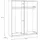 Forte Schwebetürenschrank Rondino 170,3 x 209,7 x 61,2 cm Weiß