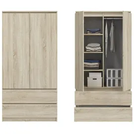 home collective Kleiderschrank 90 x 50 x 180 cm Beige
