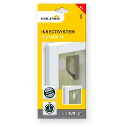 Reparatur-Set SCHELLENBERG "Fiberglas-Pflaster für Insektenschutz Fliegengitter", grau (anthrazit), Reparatur-Sets, zur Reparatur von defektem Fiberglasgewebe