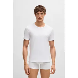 Boss Herren RN 3P Classic, - weiß XL