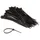 Perel Kabelbinder Nylon schwarz, 100 Stück,
