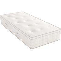 Boxspringmatratze SCHLARAFFIA "Matratze Air Boxspring mit Topper, in 90x200 cm und weiteren Größen" Matratzen Gr. 4 (101 kg - 120 kg), B/H/L: 140 cm x 33 cm x 200 cm, Polyester Bezug, Material oben: Viskose-Kunstfaser Material unten: Viskose-Kunstfaser, 1 St., weiß Schlaraffia Matratzen Matratze