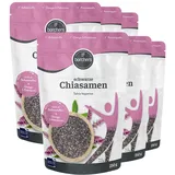 6x borchers Bio Chiasamen | 6x 500g | Ballaststoffreich | Quelle für Proteine | Bio-Qualität | 3 kg