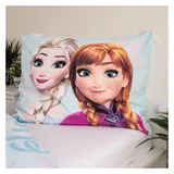 Jerry Fabrics Disney Frozen Eiskönigin Blau 140 x 200 cm + 80 x 80 cm