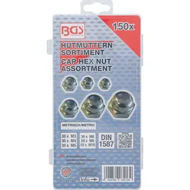BGS Hutmuttern-Sortiment 14130, 150-tlg.