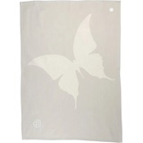 Bugatti Geschirrtuch »Butterfly - Jacquard«, (Set, 2 tlg.), grau