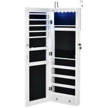 Costway Schmuckschrank mit 6 LED und Schubladen