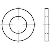 Industrial Quality Supplies ISO 7089 Unterlegscheibe Form A ohne