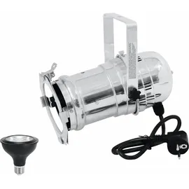 Eurolite Set PAR-30 Spot sil+ PAR-30 230V COB 12W E-27 LED 1800-3000K dim2warm