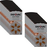 120 x Rayovac Extra Advanced Hörgerätebatterien 312 Braun 312AU-6XEMF 20 Blister