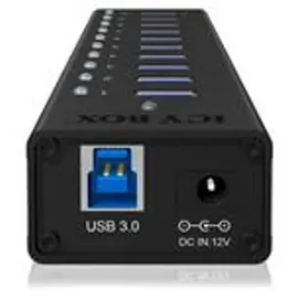 RaidSonic Icy Box IB-AC6110 USB-Hub, 10x USB-A 3.0, USB-A 3.0 [Buchse] (70419)