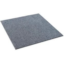 Teppichfliesen BEDFORD TILE | Selbstliegend | Hellgrau - 100x100 cm