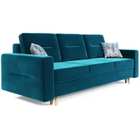 Simkam Furniture Sofa, Türkis, Textil, 234x90x95 cm, Wohnzimmer, Sofas & Couches, Schlafsofas