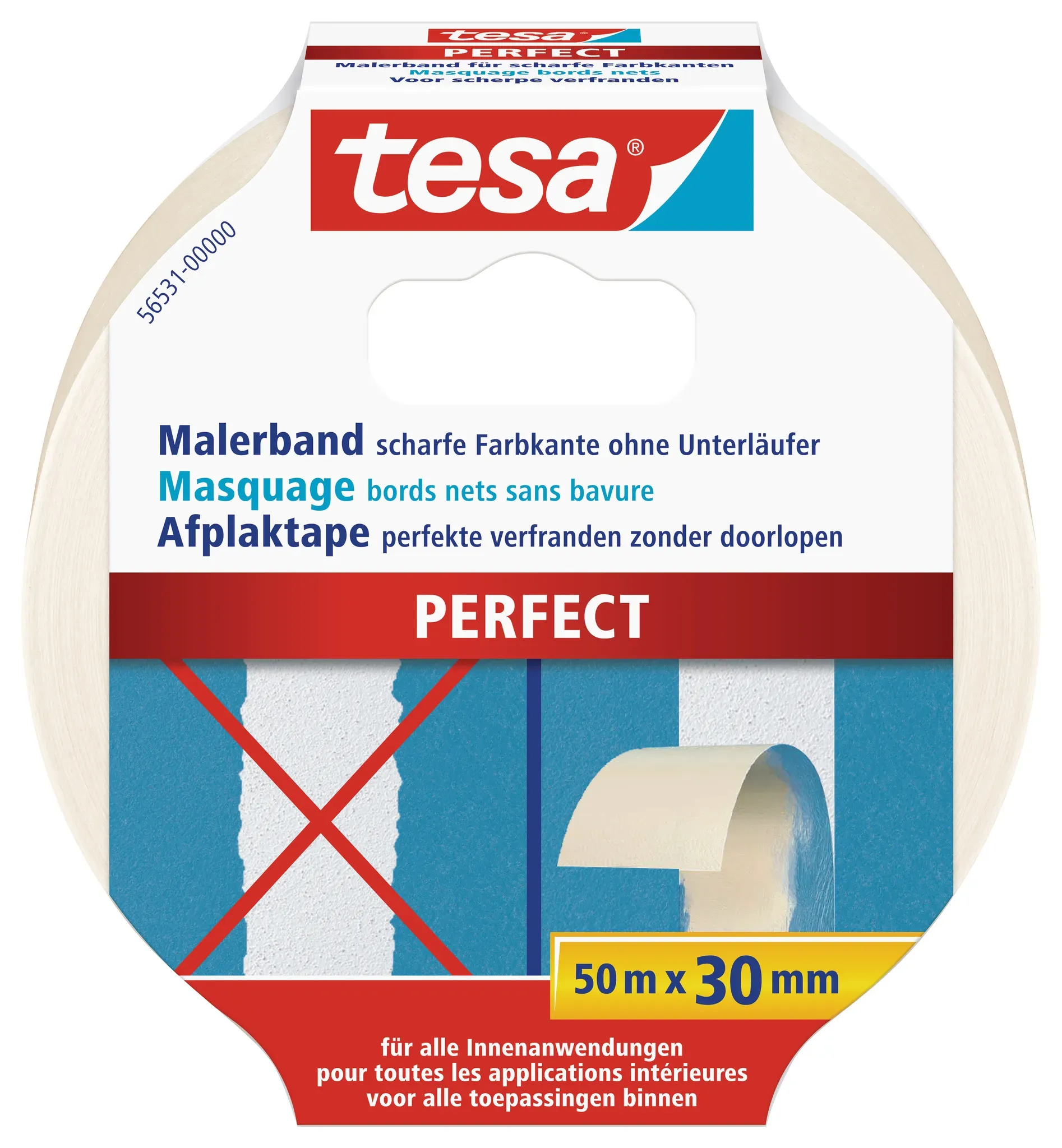tesa® Malerband Perfect, 50m : 30mm