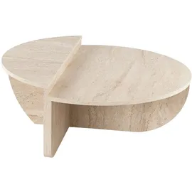 Asir Vente-unique-Couchtisch 2-teilig - Beige