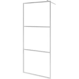 vidaXL Begehbare Duschwand mit Voll Mattiertem ESG-Glas 100x195 cm
