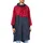 PRO-X elements Unisex Davos Poncho, Marine/Rot, M-L