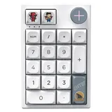Darmoshark K3 Pro 19-K Ziffernblock, Dreifachmodus, 2,4 G/BT5.0/USB-C, kabellos, BT, mechanische Zifferntastatur, 19 Tasten, Mini-Zifferntastatur, ... - Weiß