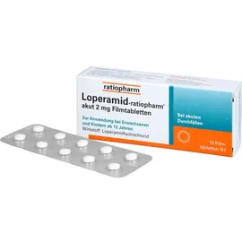 Ratiopharm Loperamid-ratiopharm akut 2 mg Filmtabletten