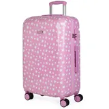 ITACA - Koffer Kinder Mädchen. Reisekoffer Kinder Polycarbonat Koffer Kinder Kinderkoffer Mädchen - Kinder Koffer mit Integriertes Zahlenschloss - 4 Rädrig Kinder Reisekoffer, Rosa