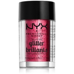 NYX Professional Makeup Glitter Brilliants Face & Body brokat 2.5 g Nr. 09 - Red