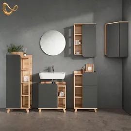 livinity Marano Badschrank 42,4 x 75 cm Anthrazit