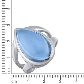 Jamelli Ring blau / Silber rhodiniert Quarz hellblau (beh.)"