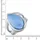 Jamelli Ring blau / Silber rhodiniert Quarz hellblau (beh.)"
