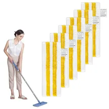 bucomtu 6 Stück Mikrofaser Bodentücher für Dampfreiniger, EasyFix Ersatzpads, kompatibel mit Sc1, Sc2, Sc3, Sc4, Sc5, Hohe Saugfähigkeit, für die meisten Bodenarten, Easyfix-ersatzteil