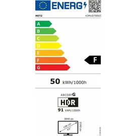 Metz 43MUD7000Z 43" LED UHD Google TV