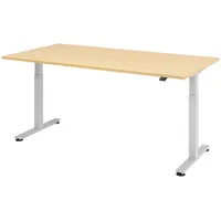 bümö Büroschreibtisch Ahorn braun