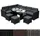 MONSTER SHOP Sitzgruppe Lounge Rattan schwarz