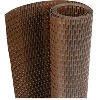 vidaXL Balkonverkleidung 500 x 100 cm Braun/Schwarz Rattan