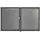 GROJA Gartentor 300 x 180 cm Silbergrau/Metall