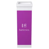 Paperflow Mülleimer 60 l Weiß, Lila