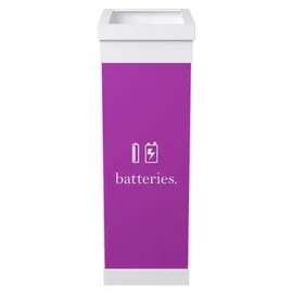 Paperflow Mülleimer 60 l Weiß, Lila